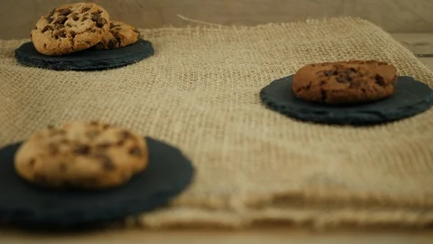 Shot biscuits with focus transition Stock-Footage 92813757