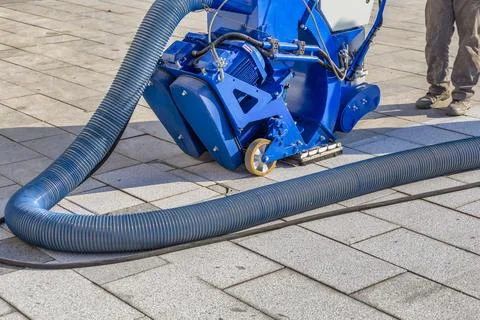 Shot blasting machine for re-texturing Stock Photos