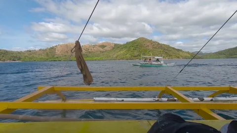 A shot of a boat Stock Footage 109797204