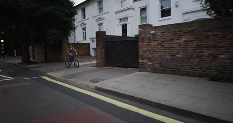 Shot From Car Passenger's Side View While Driving On The Goldhawk Rd Road Stock Footage 115719812