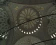 Shot of ceiling and pan down in Hagia Sophia SD Footage