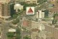 Shot of Citgo sign over busy roads Footage