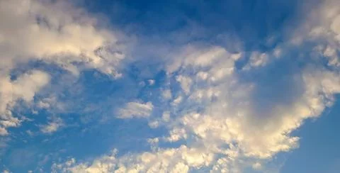 A shot of clouds under blue sky 스톡 사진