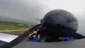 Shot from the cockpit of a fighter plane making loop, emotional birthday gift HD Footage