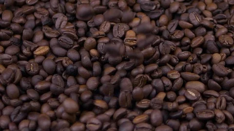 Shot of coffee beans. Top view. Stock-Footage 121825701