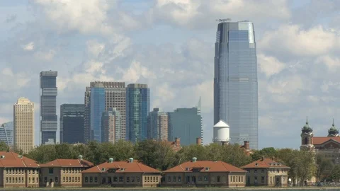 A shot of the Colgate building in New je... | Stock Video | Pond5