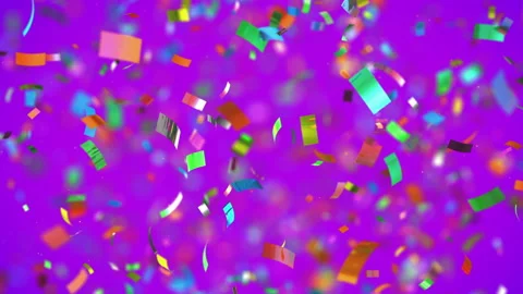 Shot of colourful confetti in 4K 库存影片 89681634