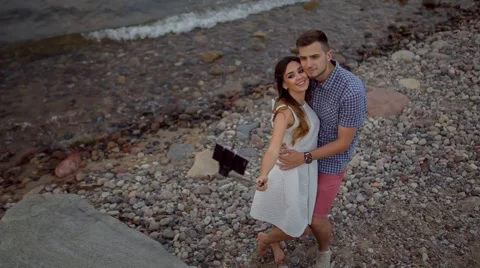 Shot Couple on Nature Stock Footage 67462401