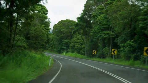 A shot of curvy road Stock Footage 78985848
