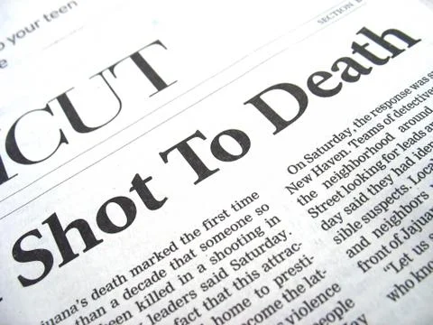 Shot to death Stock Photos