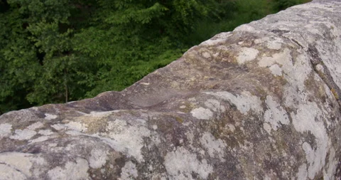Shot of the Devil's handprint referred in folk tales on devils bridge, at Stock Footage 328653245