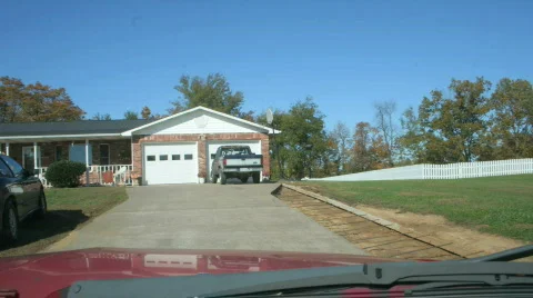 Shot from a Drivers Dash Video stock 810361