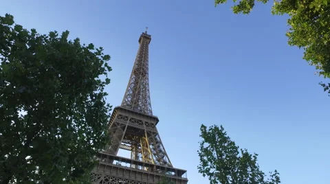 Shot of Eiffel Tower Stock Footage 65958406