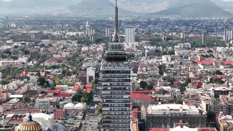 Shot of eje central in mexico city near mexico city zocalo Stock Footage 318132499