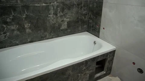 A shot of an empty bathroom during renovation Stock Footage 150233047