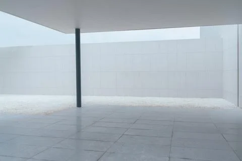 Shot of empty ground and floor with a wall in public and large copy space Stock Photos