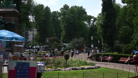 Shot of the Esplanadi in Helsinki Video stock 245381318