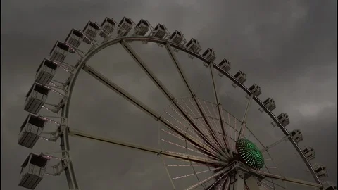 A shot of a Ferris wheel at night. Stock Footage 86551266