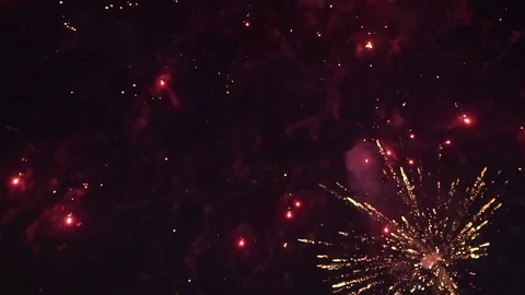 Shot of fireworks with sound Stock Footage 114659652