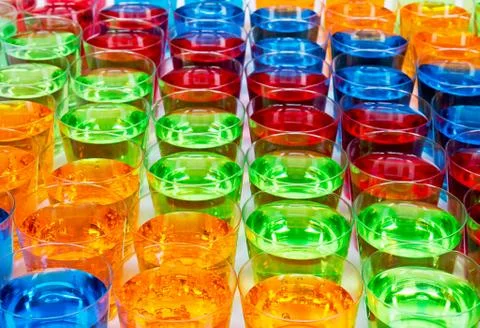 Shot glasses background Stock Photos