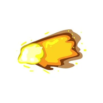 Shot gun flash cartoon vector illustration Stock Illustration