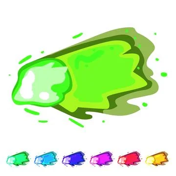 Shot gun flash cartoon vector graphic Stock Illustration
