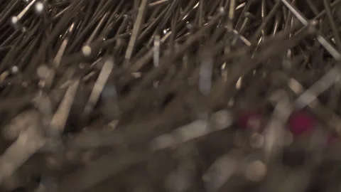 Shot of homemade tailoring tools Stock Footage 322918982