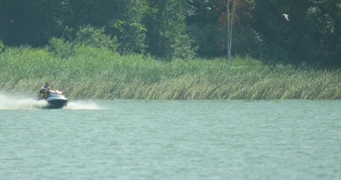 Shot of a hydrocycle. Stock Footage 136131417