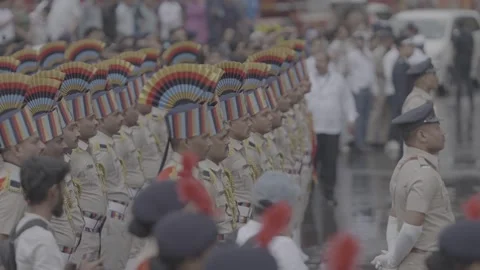 A Shot of Independence Day Parade at BMC Headquarters Mumbai Видео 345782951