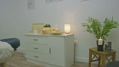 Shot of the inside of a room in a spa Stock Footage 138062171