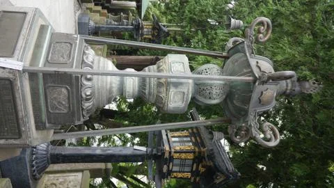 Shot of interesting structures found along the street of Japan Foto stock