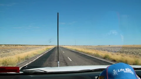 A shot of a long road Stock Footage 91236231