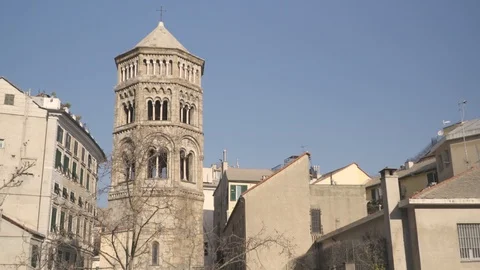 Shot of medieval tower Stock Footage 88141919