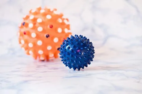 Shot of microscope virus close up. Coronavirus concept Tablet in the fingers of Stock Photos