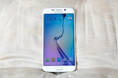 Shot of New Samsung S6 Edge Stock Photos
