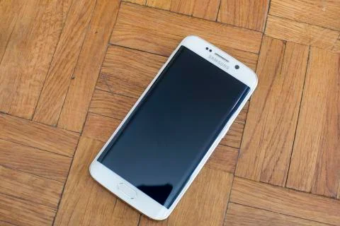 Shot of New Samsung S6 Edge Stock Photos