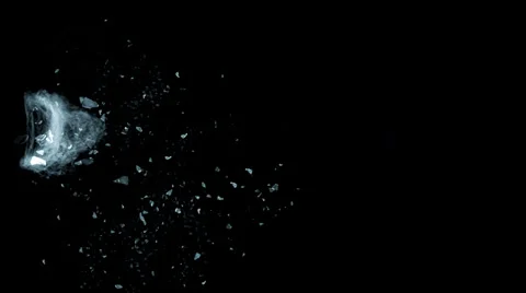 Shot in object from glass with sound Stock Footage 35943100