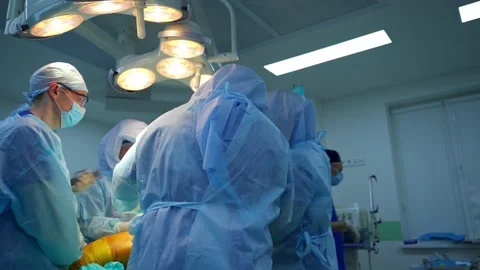 Shot In Operating Room Stock Footage 135605387