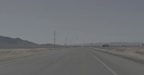 Shot out a Windshield While Driving Through Rural Texas Stock Footage 246522016