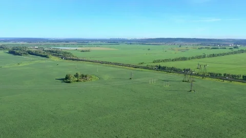 A shot over the countryside. Stock Footage 119072599
