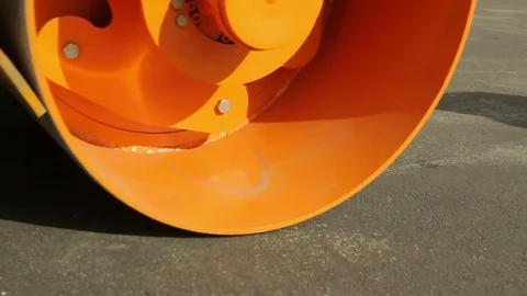 Shot  of the paver vehical. Vidéo 70286863