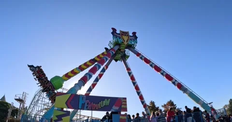 Shot of Pendulum game wheel Stock Footage 255221126