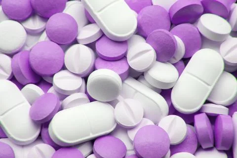 Shot of pills Stock Photos