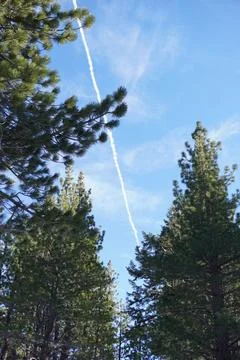 Shot of plane in sky Stock Photos