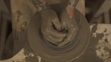 Shot of Pottery Making (2) Stock Footage 85630803