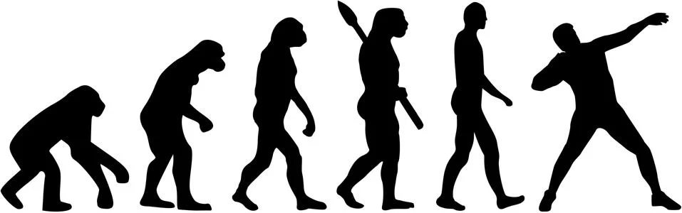 Shot put evolution Illustrazione stock
