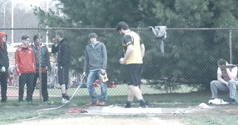 Shot Put Thrower - Glide Style Stock Footage 78484763