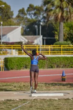 Shot put1 Stock Photos