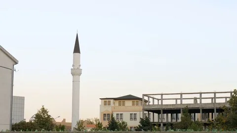 Shot of a random house in Shkodër, Albania, pole Stock Footage 84682049