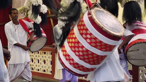 A Shot of rituals performing during Durga Puja festival Video stock 332105800
